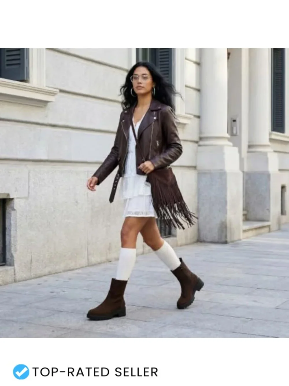 Round Toe Chunky Heel Ankle Boots Faux Suede Side Zip Block Heel